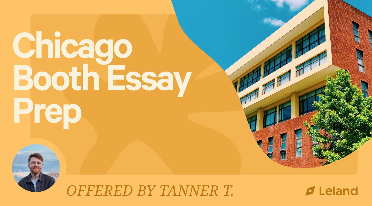Chicago Booth Essay Prep - A long Title to show how the text shortens